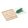 Colored animal puzzle activity set - frog