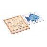 Colored animal puzzle activity set - fish