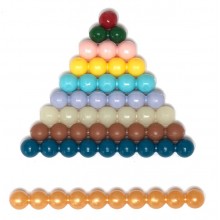 Decanomial Bead Bar Box, connected  Beads