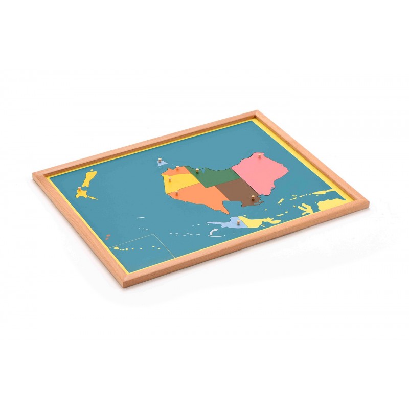 Puzzle Map of Australia---beech wood frame