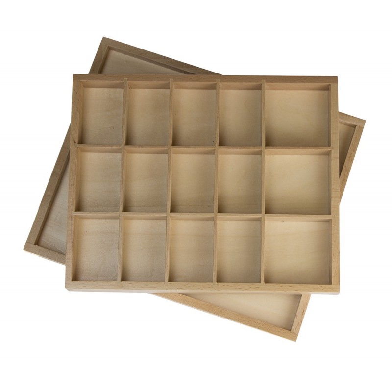 Holzbox für Wortartensymbole  Holzbox für Wortartensymbole