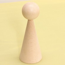 WOODEN CONE 16 cm NATURAL