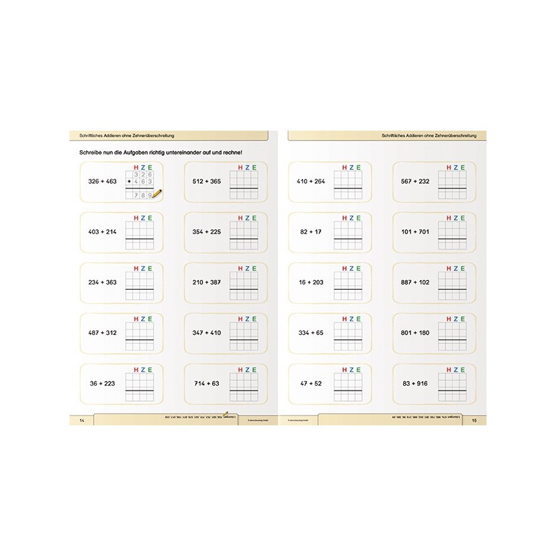 Schriftlich Addieren Schriftlich Addieren