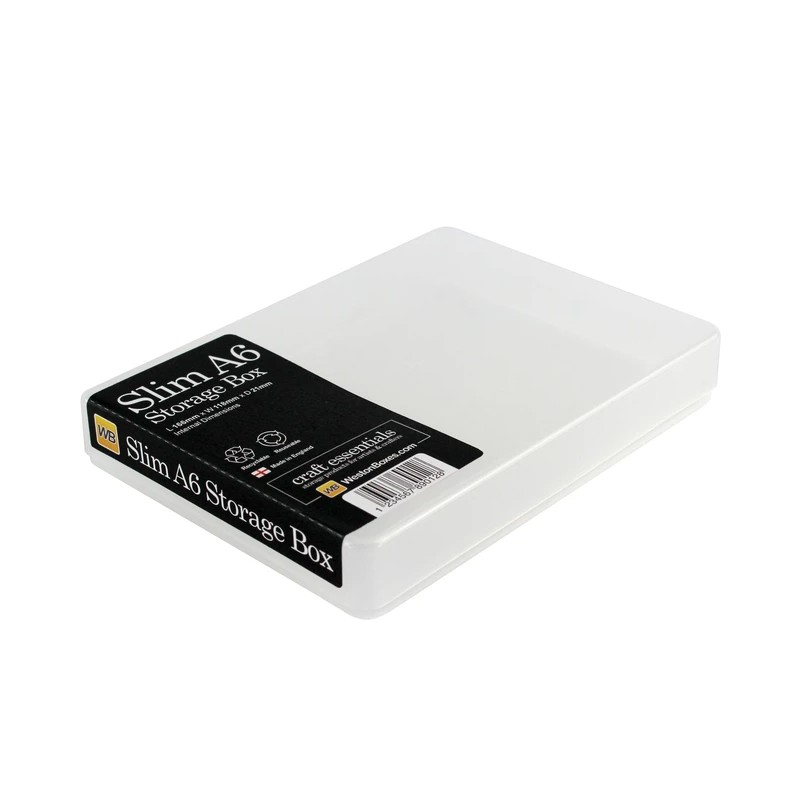 Transparent plastic box A6 flat