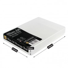 Transparent plastic box A6 flat