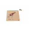 Kleinkind-Puzzle: Giraffe
