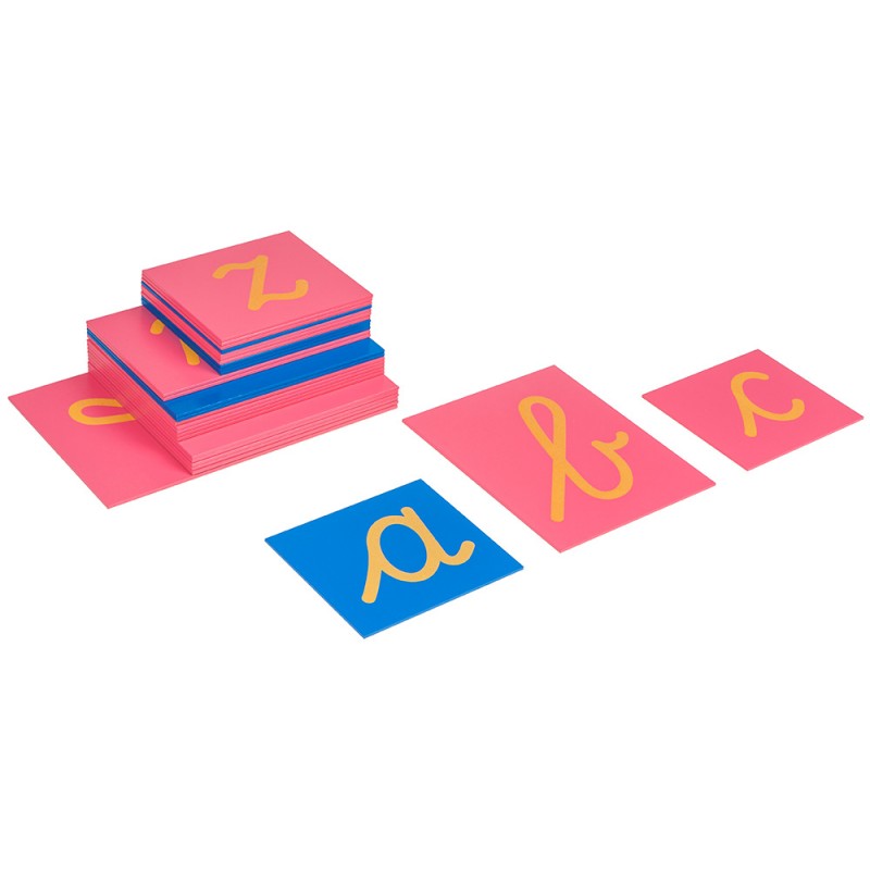 Sandpapierkleinbuchstaben: lateinische Ausgangsschrift (int. engl. Ausführung) Sandpapierkleinbuchstaben: lateinische Ausgangsschrift (int. engl. Ausführung)