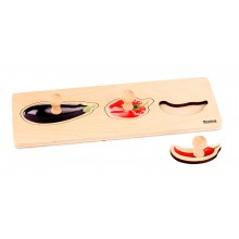 Toddler Puzzle: 3 Vegetables