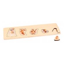 Puzzle pre batoľatá - 5 domácich zvierat