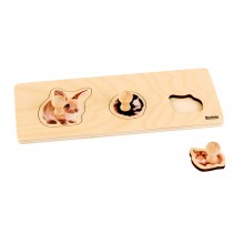Holz-Puzzle - 3 Nagetiere