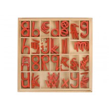 bewegliches Alphabet, Kleinbuchstaben, zum Erstschreiben, 3 cm - verschiedene Farben