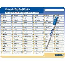 My spelling card I practice the 100 most common error words