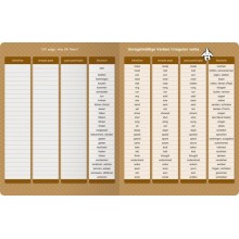copy of irregular verbs - folding card + pen