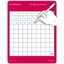 My hundred chart for the class - WITHOUT pencil