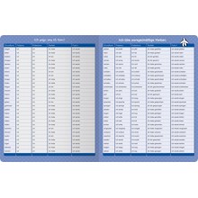 copy of I practice irregular verbs - folding card + pen