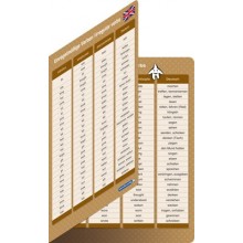 copy of irregular verbs - folding card + pen