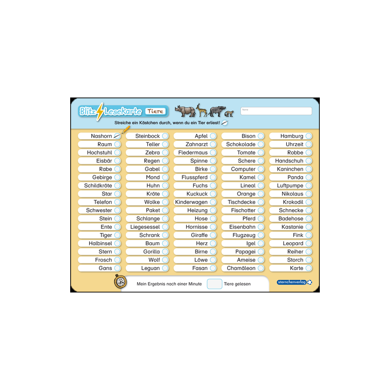 copy of My flash reading card with animals, fruits and vegetables