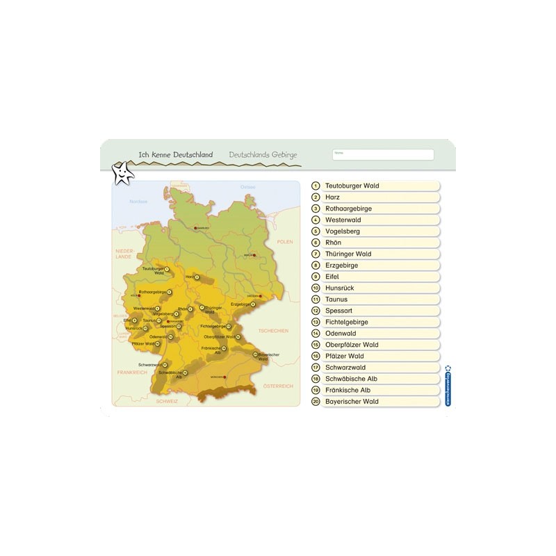 copy of I know Germany - Berge + Stift