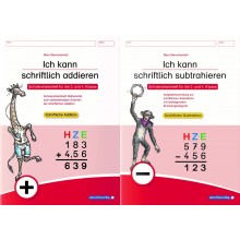 Ich kann schriftlich addieren und subtrahieren im Set - 2 Hefte