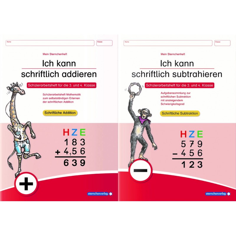 Ich kann schriftlich addieren und subtrahieren im Set
