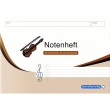 Notenheft - Mit Notenlineatur für die Grundschule