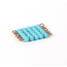 Individual Glass Square Of 5: Light Blue