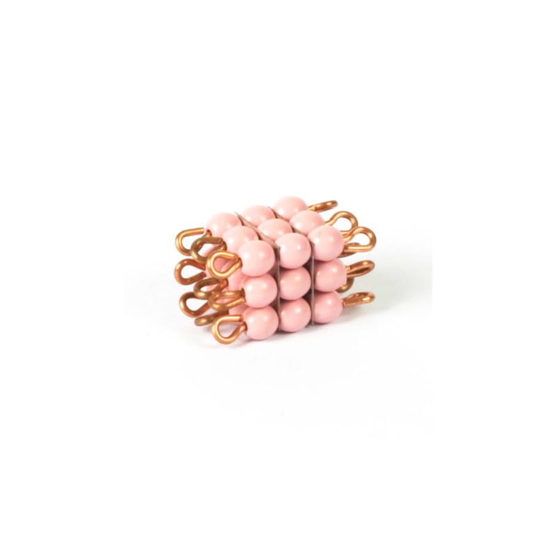 Individual Glass Cube Of 3: Pink