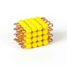 Individual Glass Cube Of 4: Yellow
