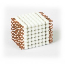 Individual Glass Cube Of 7: White