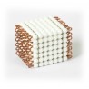 Individual Glass Cube Of 7: White