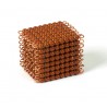 Individual Glass Cube Of 8: Brown