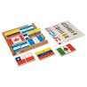 Puzzle s vlajkami Severná a Južná Amerika •