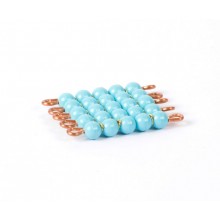 Individual Nylon Square Of 5: Light Blue