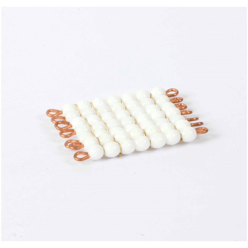 Perlenquadrat von 7, weiß: Lose Perlen (Glas) Perlenquadrat von 7, weiß: Lose Perlen (Glas)