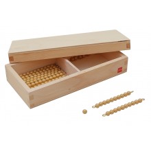 Kasten mit Zehnerstäbchen und Einerperlen für Seguintafeln 2