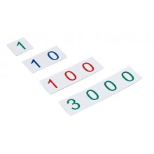 Zahlenkarten 1-3000 klein (Kunststoff)