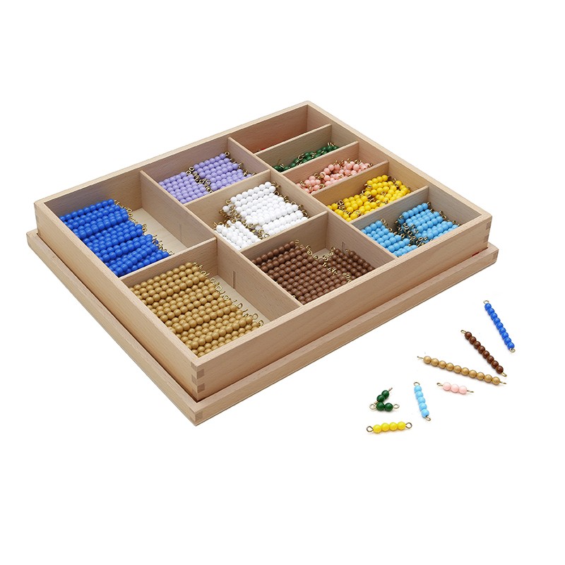 Kasten mit Perlenstäbchen für den Umtausch des Decanoms Kasten mit Perlenstäbchen für den Umtausch des Decanoms