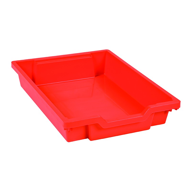 Tray including gliders: red (7 cm)