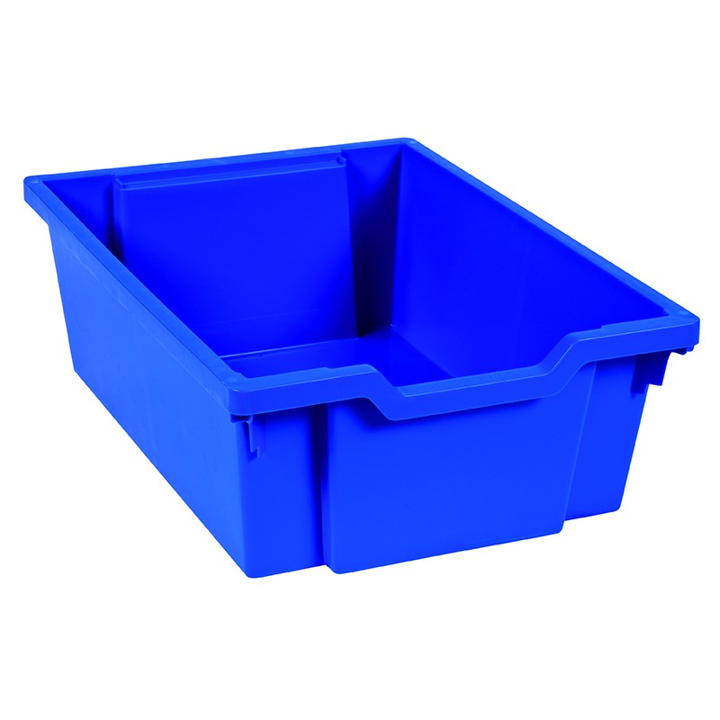 Tray including gliders: blue (15 cm)