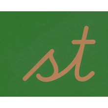 Sandpapierbuchstaben Buchstabenverbindungen, vereinfachte Ausgangsschrift