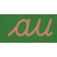 Sandpapierbuchstaben Buchstabenverbindungen, vereinfachte Ausgangsschrift