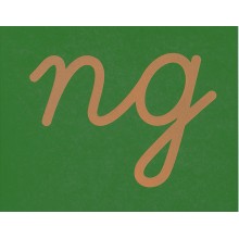 Sandpapierbuchstaben Buchstabenverbindungen, vereinfachte Ausgangsschrift