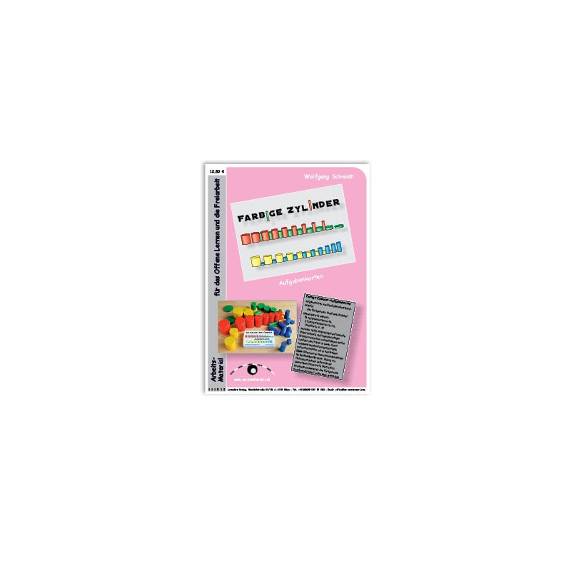 Colored cylinders - task cards