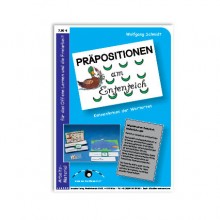 Präpositionen: Am Ententeich, Adj. blau