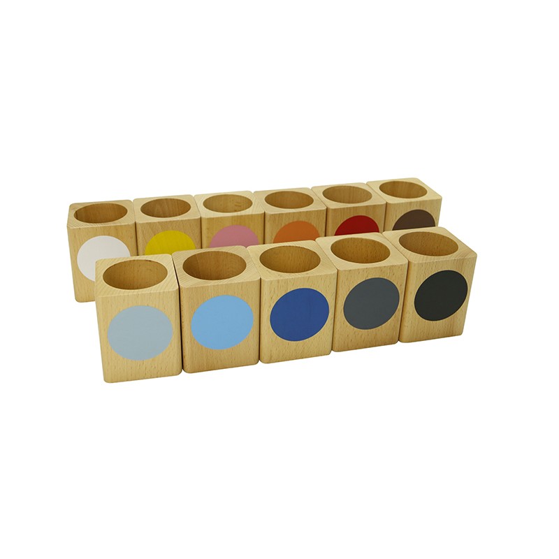 Satz mit 11 farbigen Bleistiftständern Satz mit 11 farbigen Bleistiftständern