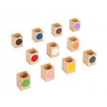 Satz mit 11 farbigen Bleistiftständern