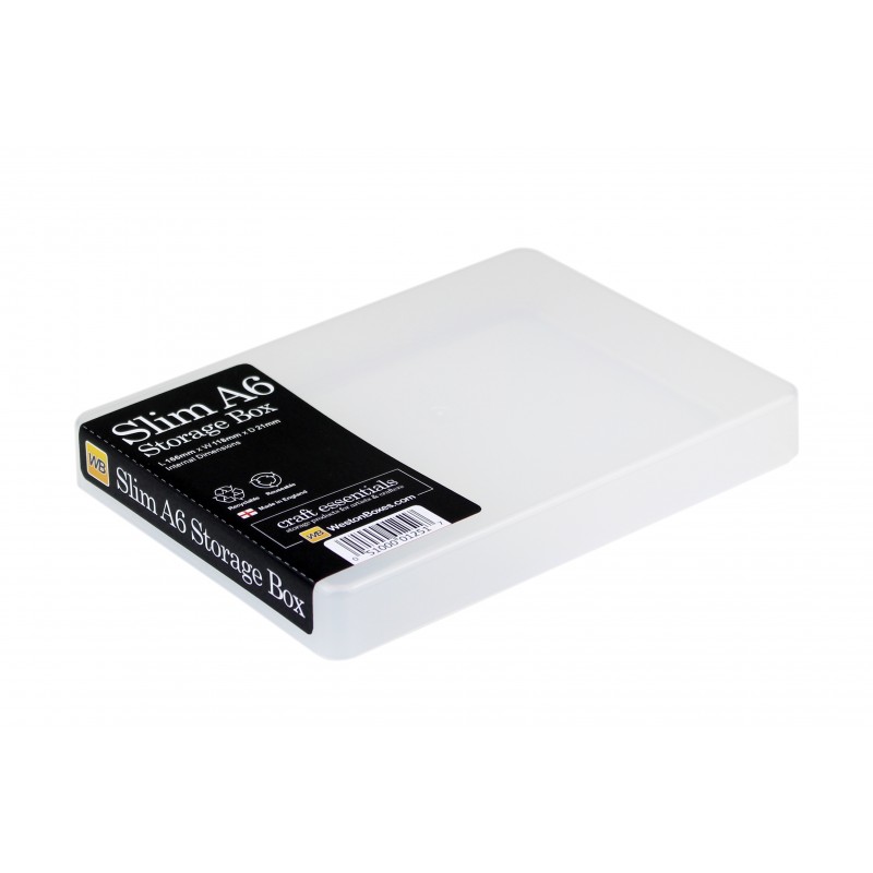 Transparente Kunststoff Box A6 flach