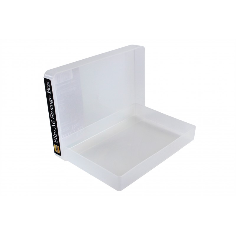 Transparent plastic box A6 flat