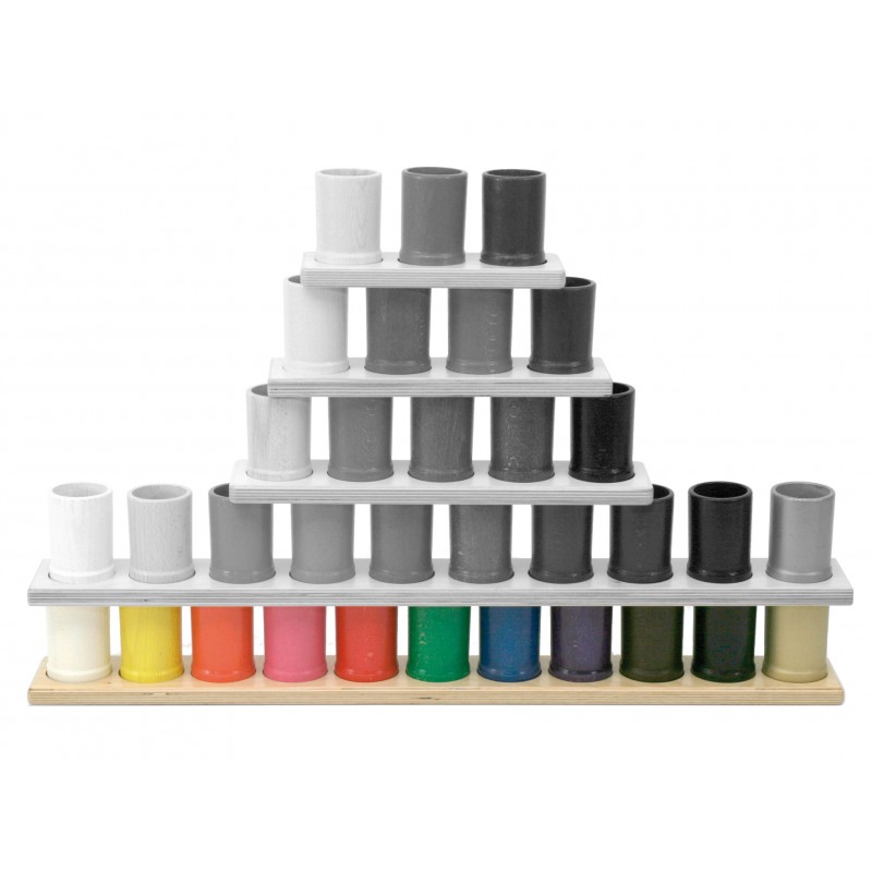 Lišta s 11 farebnými stojanmi na farbičky Lišta s 11 farebnými stojanmi na farbičky