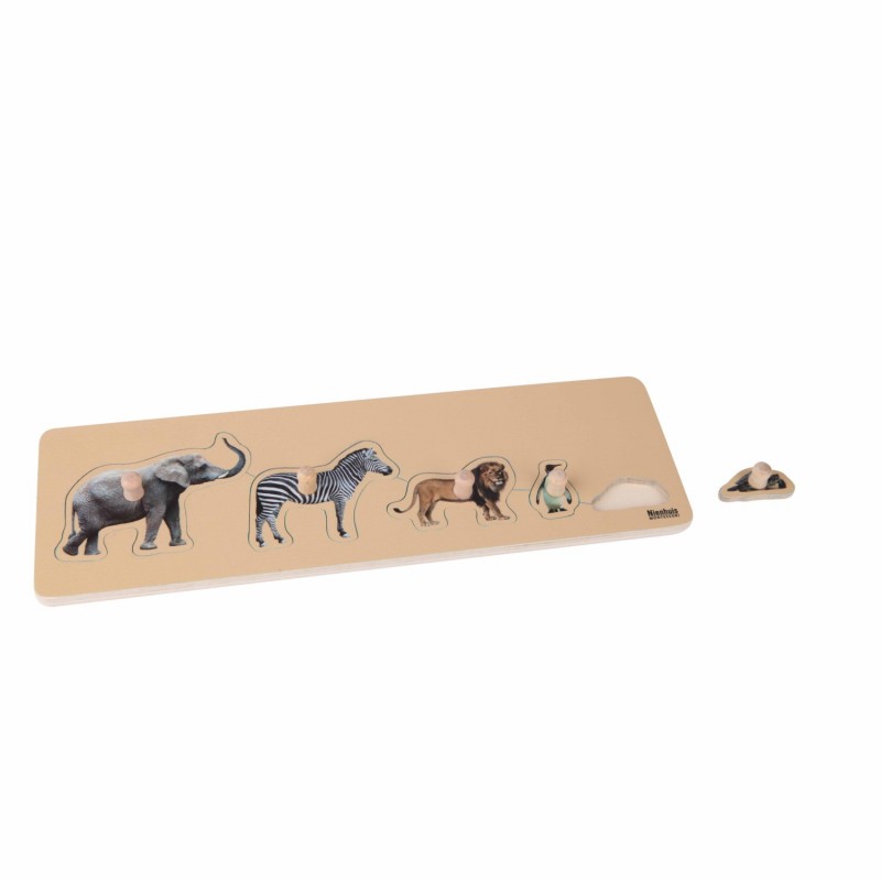 Kleinkind-Puzzle: 5 Wildtiere